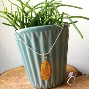 Amber Droplet Pendant